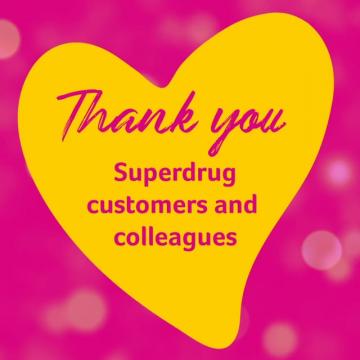 £6 million thank you video, Superdrug