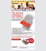 The Samson Catalogue is now landing, Catalogue Email