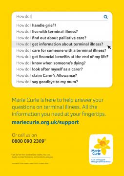 Superdrug poster, Information and Support