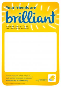 Your friends are brilliant, Volunteer recruitment campaign